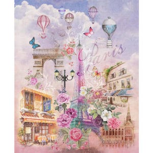 Michael Miller. Sempre Teremos Paris. Painel Vintage Paris Full Yard IMPRESSO DIGITALMENTE
