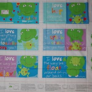 Studio E. Huggable & Loveable 6. Toadally Book Panel Full Yard