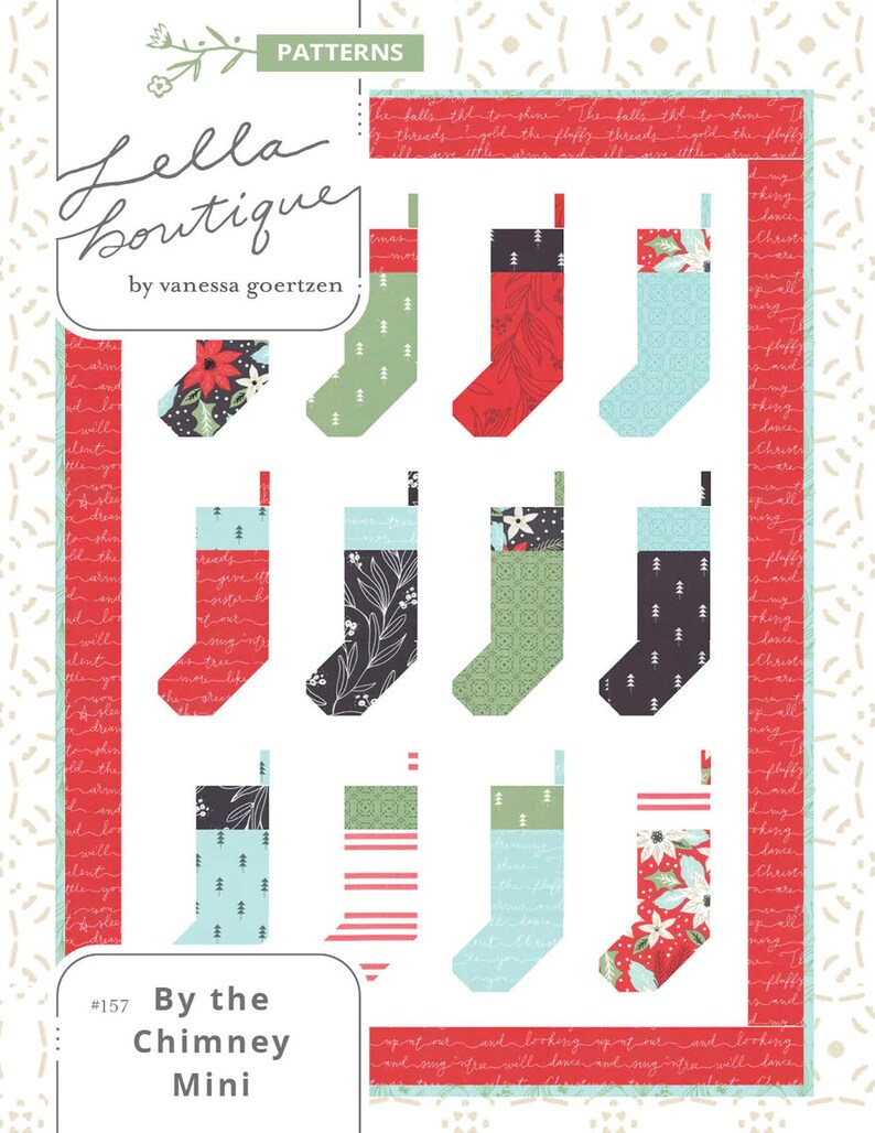 By the Chimney Miniature Quilt Pattern - Designed by Lella Boutique ...