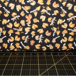QT Fabrics. Order Up. Fortune Cookies Black