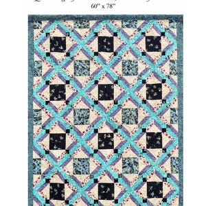 Highways and Byways Pattern - Originally Shown with Batik Textiles Butterfly Dreams Collection - Designed by Swan Amity Studios
