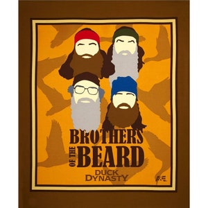 Springs Creative. Duck Dynasty. Brother&#39;s of the Beard Full Yard Quilt Panel