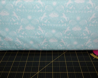 Blend Fabrics. Happy Skies. Unicorn Dreams Blue