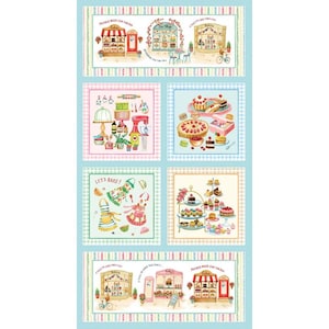 Michael Miller. Baked With Love. Bakery Panel 2/3 yd DIGITALLY PRINTED