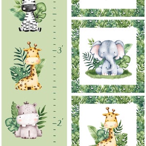 Nordcott. Kleine Safari. Wachstums-Chart Projektpanel 2/3 yd