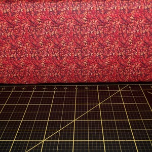 QT Fabrics. Wizards and Warriors. Flame Geo Rust