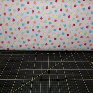 RJR. Bugsy. Snails Pink - out of print Kids Quilt Fabric in New Zealand by Christine Sharp and Rachael Wright