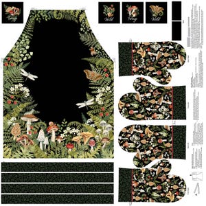 Northcott. Wild Harvest. Apron Panel 1.25yd DIGITAL PRINT - cottage core style