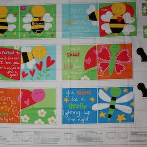 Studio E. Huggable & Lovable Books. Beecause I Love You Panel Full Yard