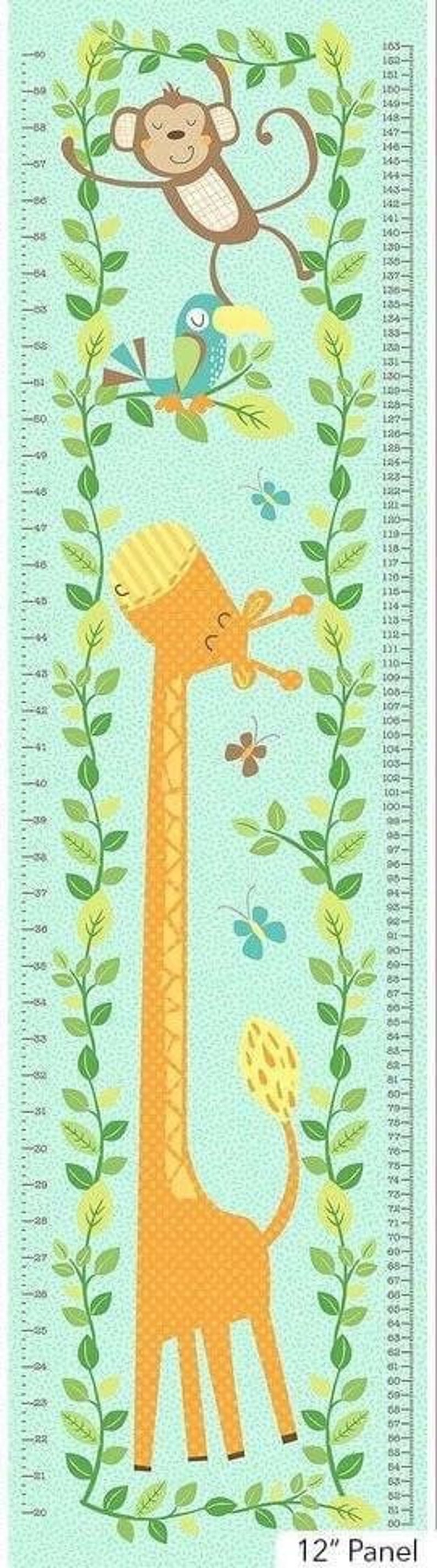 Northcott. Jungle Friends Panel 1/3 Yd Quilting Panel Etsy
