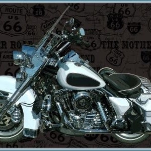 Blank Quilting. American Dream. Motorcycle Panel 2/3 yd - this is not a licensed Harley Davidson panel