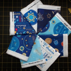 Festival of Lights (Kanvas) Fat Quarter Bundle - 8 Piece Hanukkah FQ Bundle - 100% Cotton Fabric