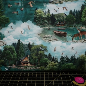 Michael Miller. Welcome To Our Lake. Our Lake Multi DIGITAL PRINT