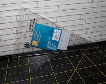 Regla triangular de 30 grados: ¡perfecta para unir piezas con una tira maravillosa de un bloque!