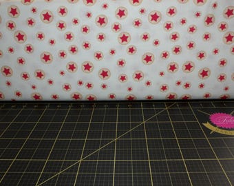 QT Fabrics. Hey Cowgirl. Star Toss Vanilla