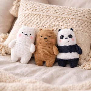 Crochet Bear Pattern Bundle | Amigurumi Bear PDF | panda and tedy | Cute Plush Toy Pattern  Beginner Friendly Gift | Amigurumi Panda