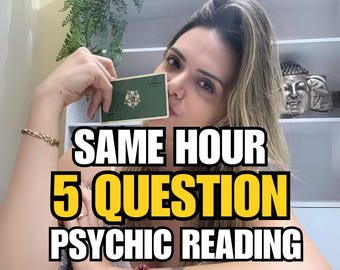 Same Hour 5 Question Psychic Reading | Accurate Tarot , Psychic Guidance | Love, Career, Money, Soulmate , Relationship Insights