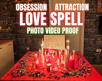 Obsession Love Spell Energy Work,  Strengthen Love Spells, Boost Attraction, Restore Communication, Return Partner, Powerful Bonding Ritual