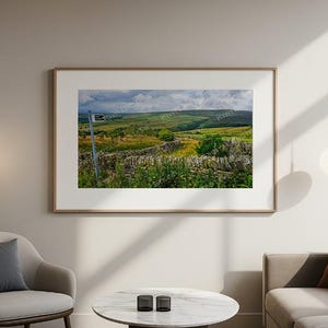 Holmfirth Stone Countryside Print, Yorkshire Photography, Last of the Summer Wine Wall Art
