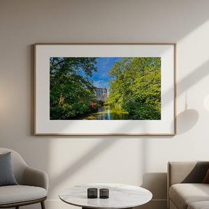 Grandpont House River Thames Print, Oxford Photography, English Waterway Wall Art