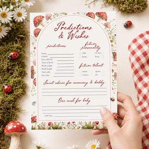 Lovebug Baby Shower Games Bundle, Ladybug Garden Theme, Editable Canva Printable (5x7")