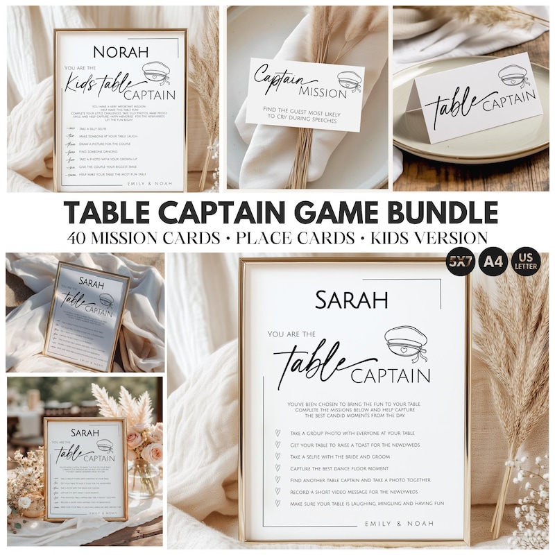 Table Captain Sign Table Captain for Wedding - Etsy