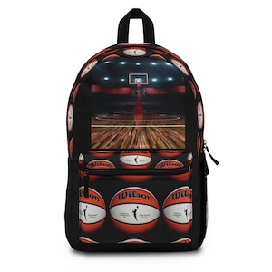 WNBA Basketball Backpack - Sporty Bag for Athletes, Gym, School, or Travel, Ideal Gift for Sports Lovers, Basketball Teams, and Fans