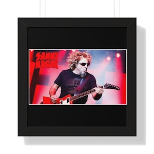 Sammy Hagar Framed Poster: Rock Star Music Decor