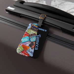 Personalized Luggage Tag - Travel Accessory, Unique Gift for Travelers, Baggage Tag, Custom Name Tag, Vacation Essentials