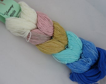 Yarn Yummy Minis 108 Superwash Merino Hand Dyed Sock Yarn