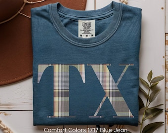 Rustic Texas Plaid Shirt | Comfort Colors| Southern Charm Gift for All