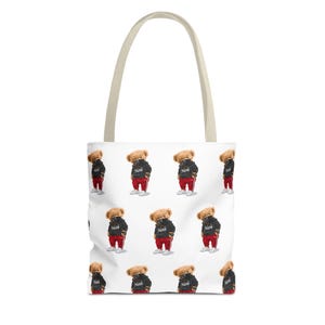 Stylish Dog Print Tote Bag, Funny Pet Lover Gift, Cute Shopping Bag, Reusable Grocery Tote, Animal Lover Accessory