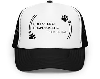 Pitbull Dad Trucker Hat: Unleashed & Unapologetic - Dog Breed Pride