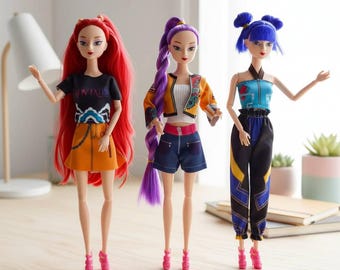 Kpop Demon Hunter Fashion Dolls – Rumi, Zoey, Mira Collectible Anime-Inspired Dolls for Fans & Collectors