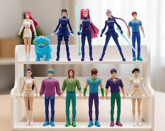 Kpop Demon Hunter 12-Piece Figure Set – Anime Gaming Inspired Collectible Figurines, Desk Decoration, Fan-Made Model, Gift for Kpop Anime