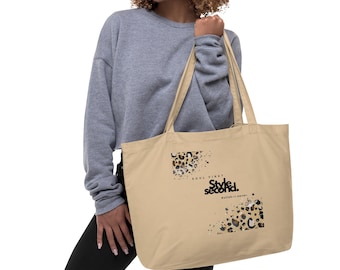 Organic Cotton Tote Bag – Sustainable 100% Cotton Shopper, Reusable Shopping Bag & Fabric Bag, Environmentally Friendly Tote Bag