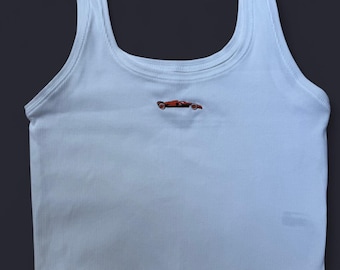 Women’s Papaya Formula 1 Car Embroidered Tank