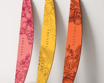 Floral Nail Files Set: Washable 100/180 Grit Manicure Tools