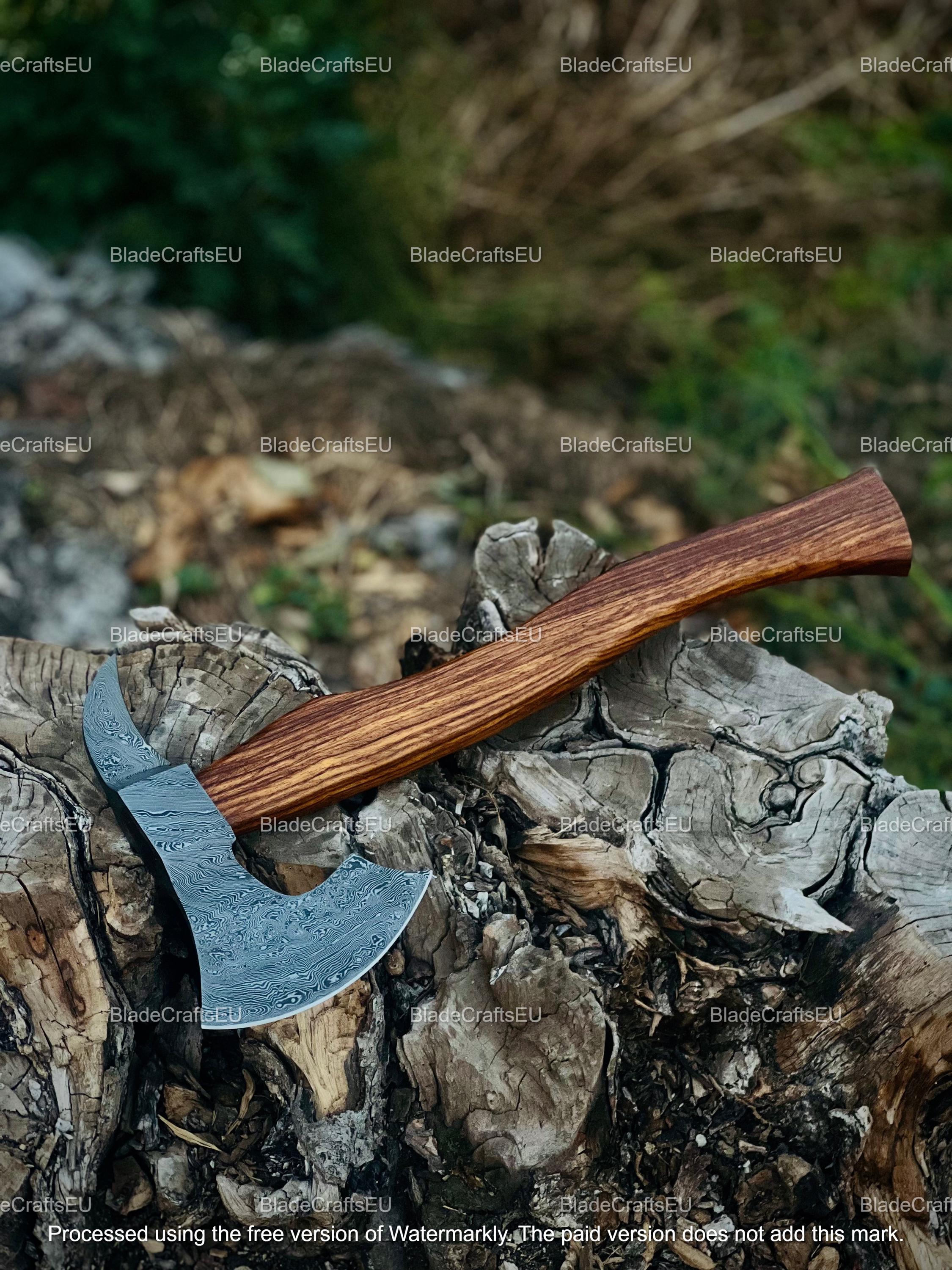 Hache Tomahawk Buckshot Gravée Personnalisée Avec Fourreau - Modèle Unique