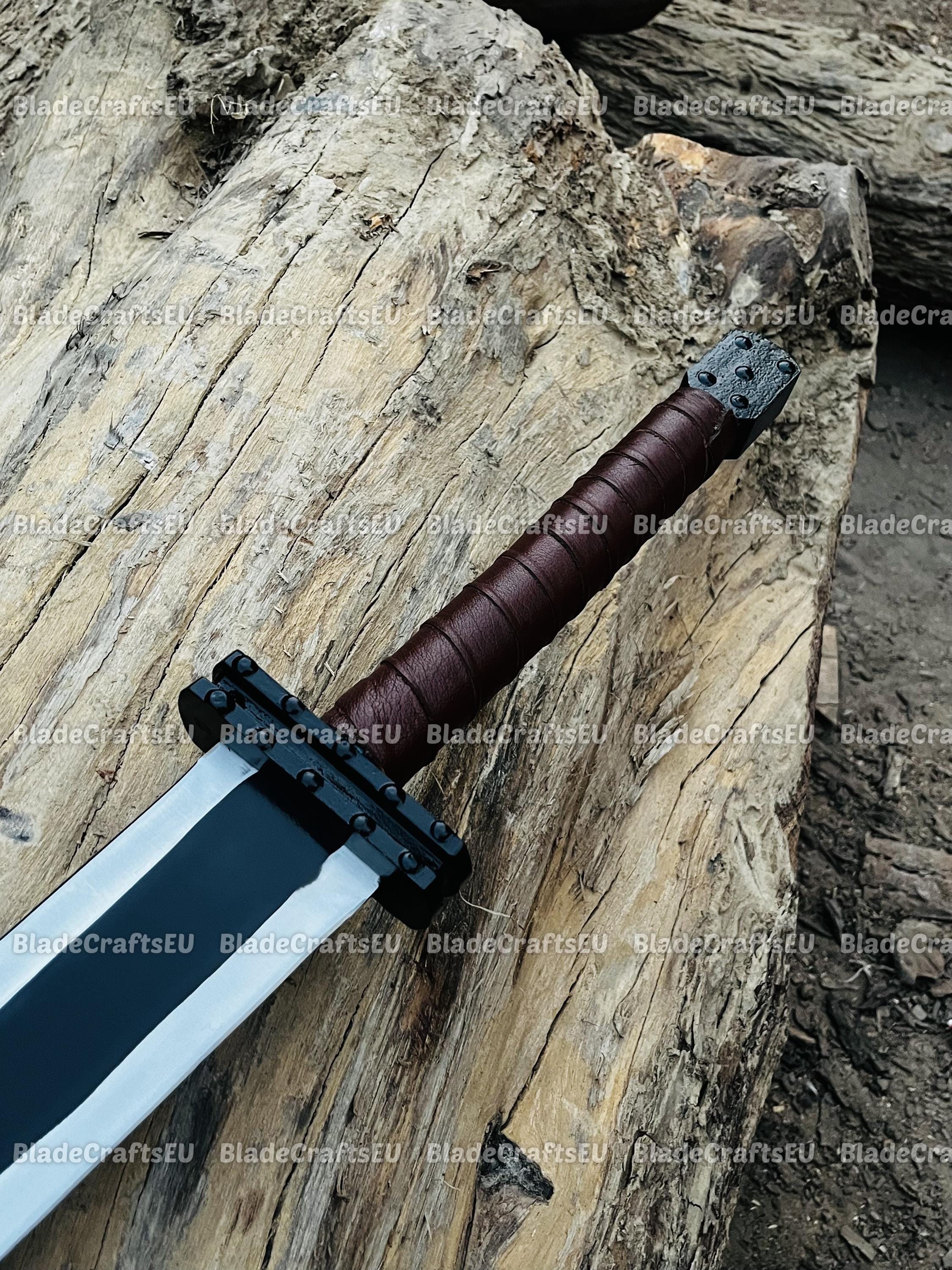 Hand Forged Carbon Steel Greatsword: Anime Viking Replica Sword - Etsy