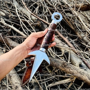 Hand Forged Japanese Anime Kunai Knife, Throwing Knife, Personalized Gift, Kunai Replica, Japanese Tool, Ninja Kunai knife, Gift for Him