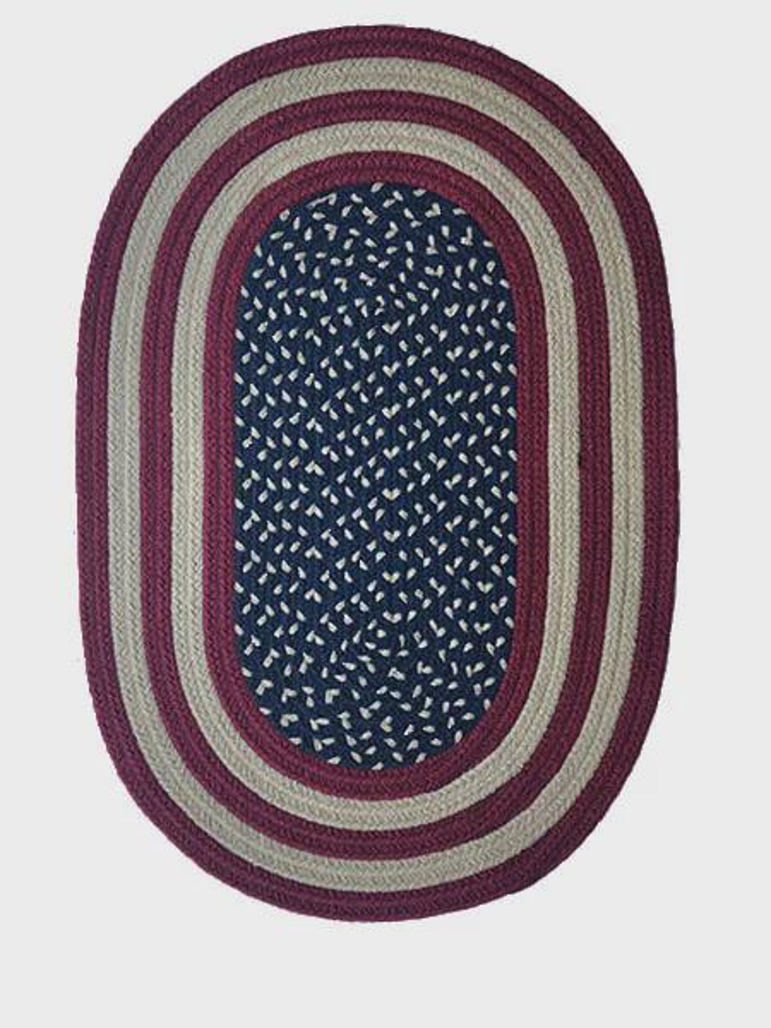 American Flag Braided Rug – Patriotic USA Farmhouse, Handmade Olefin ...