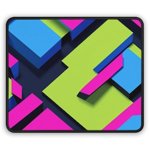 Vibrant Gaming Mouse Pad - Colorful Gamer Accessories, PC Desk Decor, Gift for Gamers, Home Office Essentials, Gaming Setup