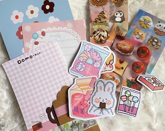 Kawaii Stationery Mini Grab Bag | Stickers, Washi Tape & Memo Paper
