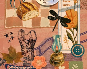 Custom Ephemera Junk Journal Kit | Vintage, Bookish, Fall and Halloween Themes | Starter Pack, Gift Bundle, Mystery Grab Bag