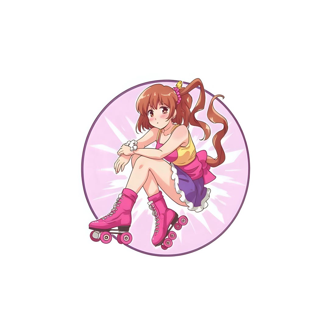 Roller Skate Anime Stickers Etsy