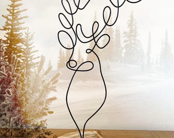 Decorative deer on a base
