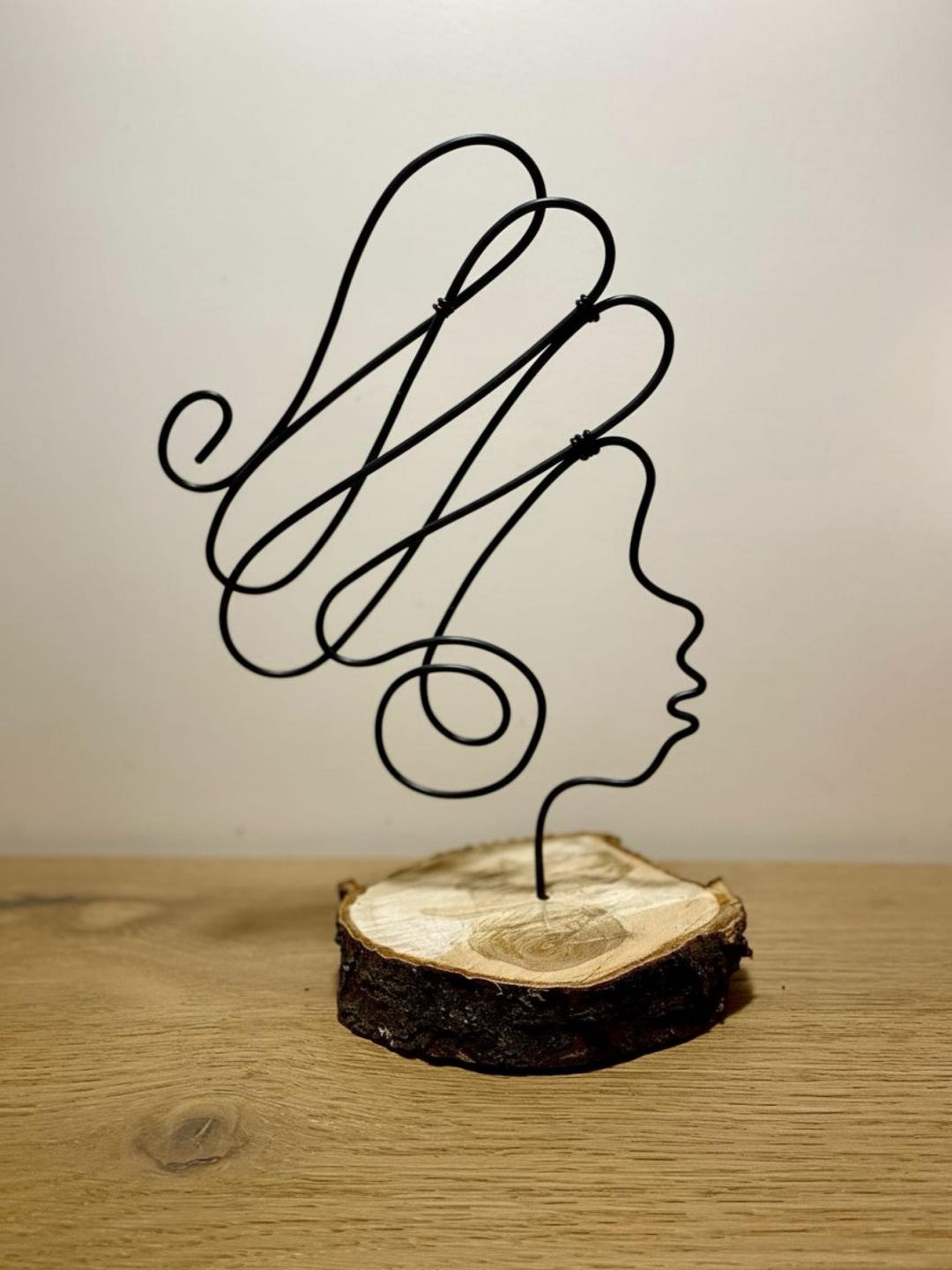 African Woman Wireframe Silhouette - Etsy