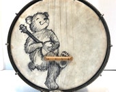 Vintage Banjo Bear Painted On A BANJO UKULELE banjolele Uke Regal pre war