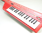 The Holy Grail of Nerdom Hot Rod Red Yamaha SHS10 Synthesizer Keytar Keyboard